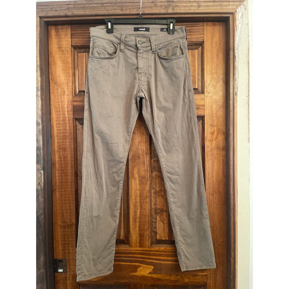 Mavi Jake slim leg olive green brushed cotton pant size 30